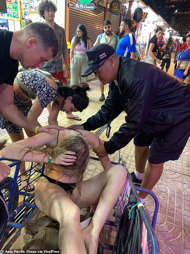 Authorities said this was not the first time they had been forced to intervene and help drunk tourists.