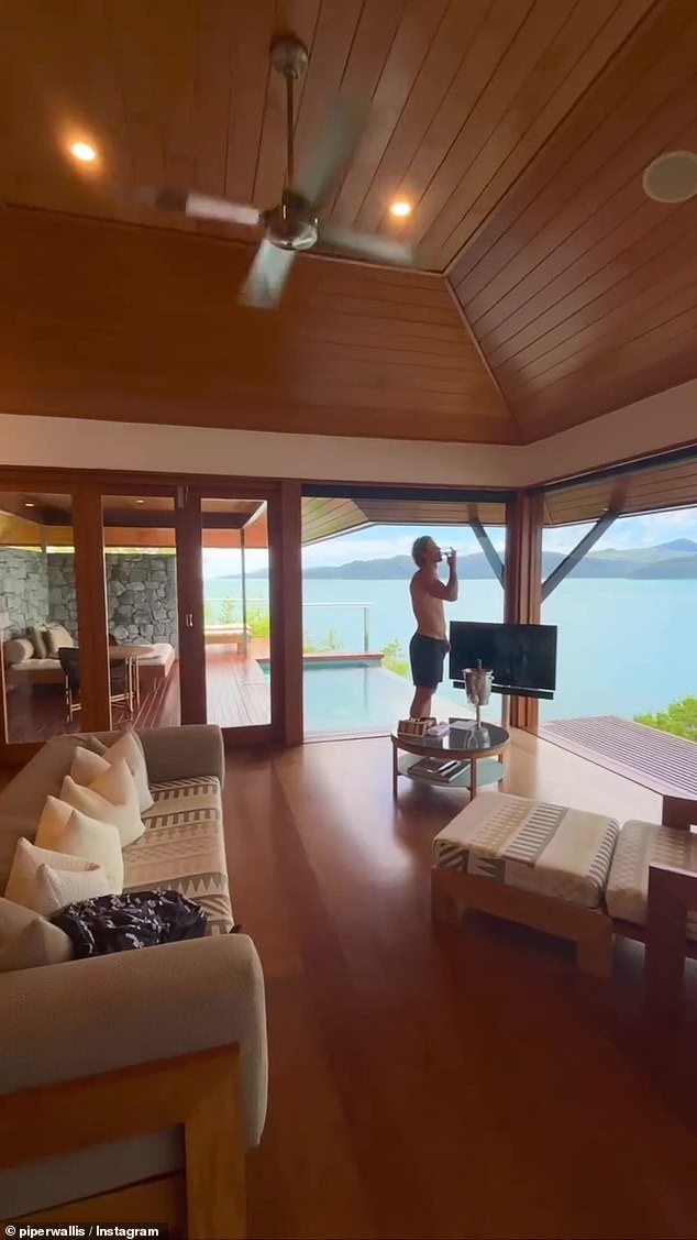 Hynes takes time to take in the spectacular Whitsundays scenery at his resort