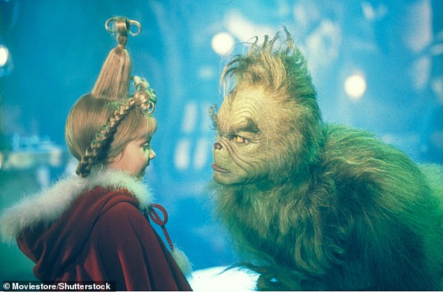 The streaming service added How The Grinch Stole Christmas – the 2000 version starring Jim Carrey as the green character; Jim pictured with co-star Taylor Momsen