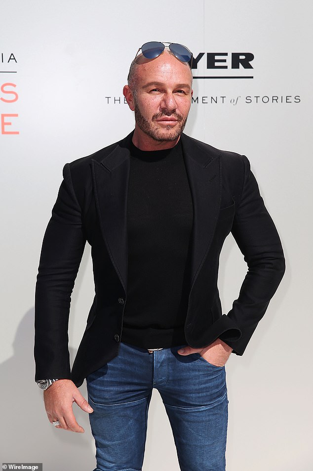 Alex is pictured in August 2017 in Sydney, before his transformation.