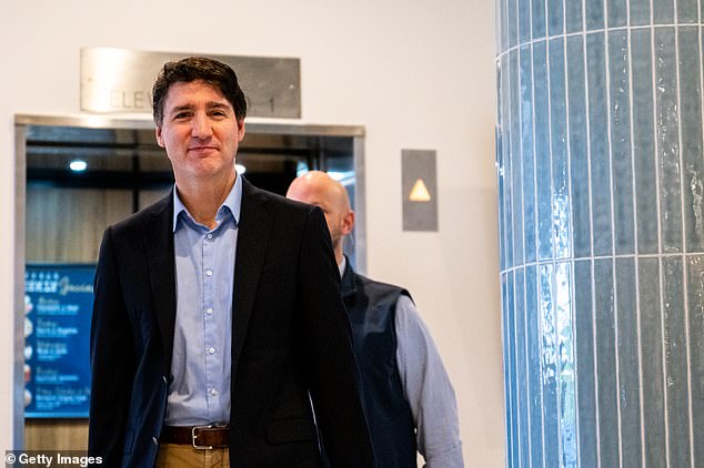 Canadian Prime Minister Justin Trudeau is photographed Saturday at his West Palm Beach hotel after making a surprise trip to Mar-a-Lago to see President-elect Donald Trump. Last Monday, Trump threatened a 25 percent import tax on Canadian products over immigration.