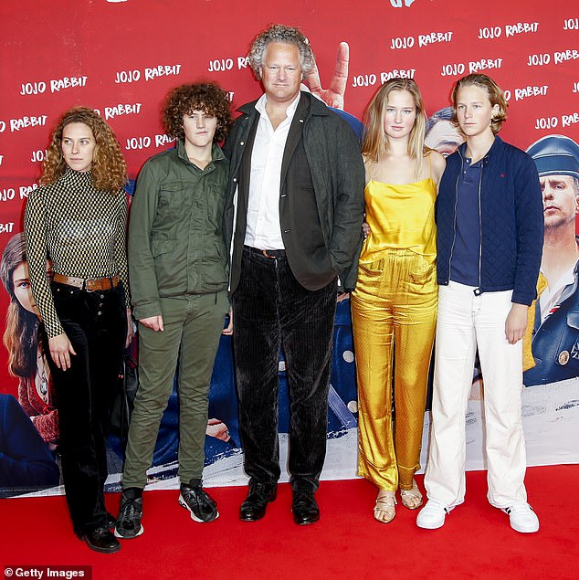 Leo is the son of film director Florian Henckel von Donnersmarck and Christiane Asschenfeldt, the first international executive director of Creative Commons; Florian (C) photographed with his children (LR) Cacile, Alexis, Lara and Leo in 2020