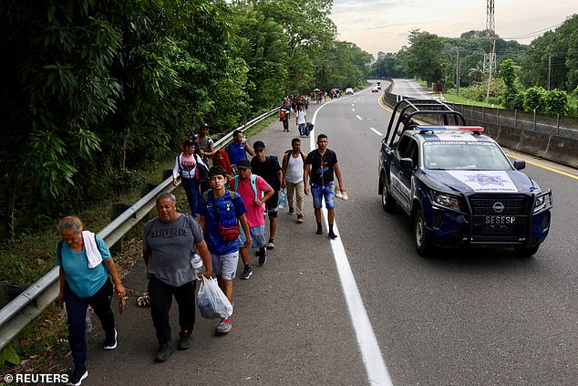 At least 1,500 migrants, most from Colombia, Cuba, Guatemala, Haiti, Honduras and Venezuela, formed a caravan in the southern Mexican city of Tapachula, the third since Donald Trump won the election