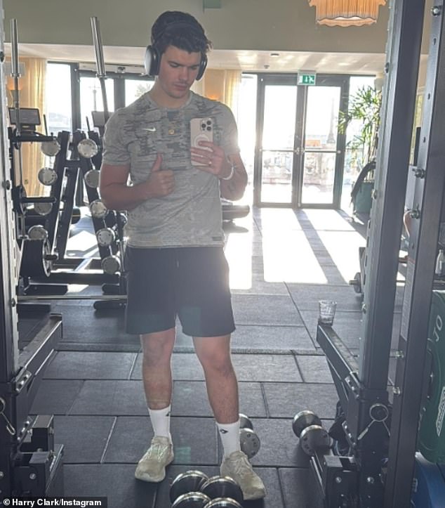 The Traitors winner also gave a glimpse into what his life has been like over the past few months as he shared several gym mirror selfies.