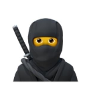 A ninja emoji