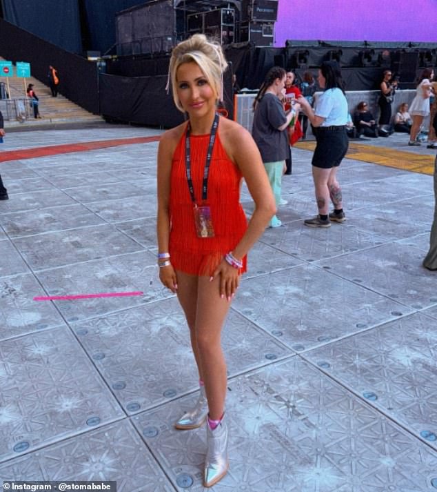 Holly, pictured in the Wembley area where she attended a Taylor Swift concert. He said it was 