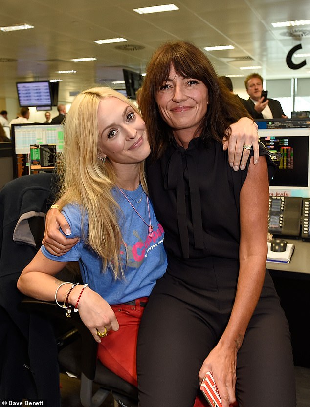 Fearne's news comes weeks after her friend Davina McCall (pictured) revealed she was undergoing brain tumor surgery and Fearne said Davina had been a source of great support for her after discovering her own tumors (pictured). the photo together in 2017).