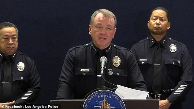 At a news conference Monday, LAPD Chief Jim McDonnell urged Kobayashi to contact her family to 