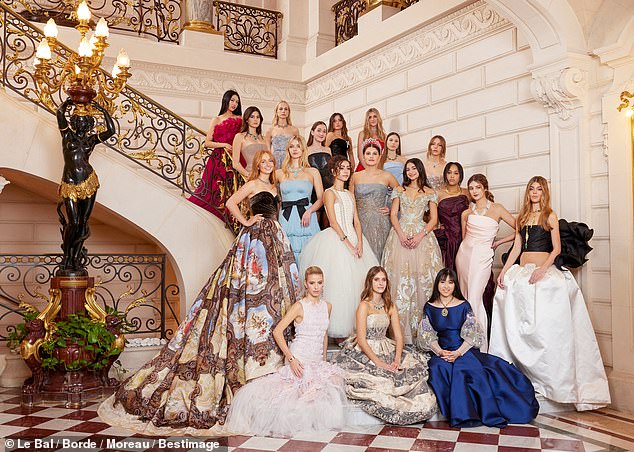 As is tradition, debutantes are paired with a 'cavalier', who are often young men from equally distinguished backgrounds, to make their grand entrance at the ball.