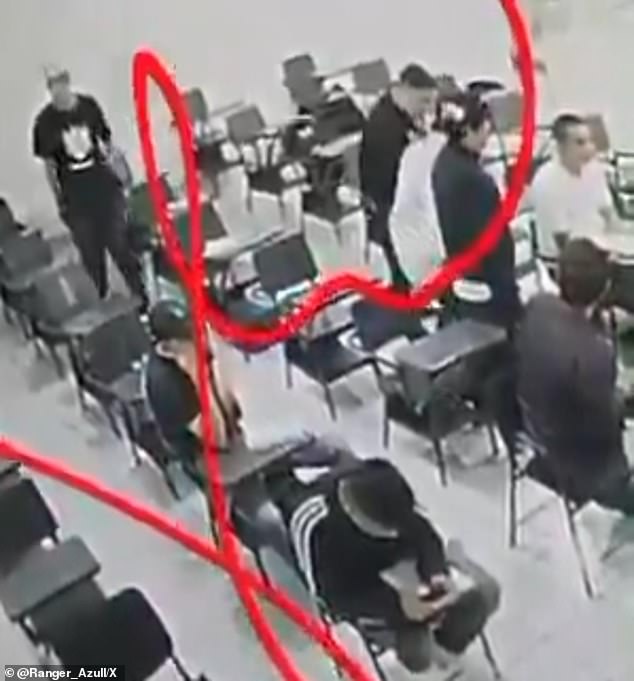 Surveillance footage of the attack showed him walking up to a student from behind and hitting him in the head with the hammer. He was then seen swinging at two more classmates before being stopped by the first student he hit