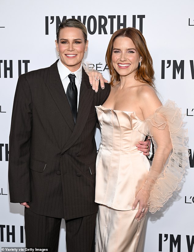 Harris has been in a relationship with Sophia Bush since last year. The couple was seen above last month.