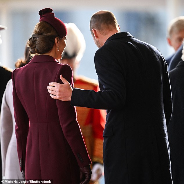 It was heartwarming to see Kate looking so happy and well, Prince William only once discreetly placed a comforting hand on her shoulder but otherwise happily letting his wife get on with what she does best: shining.