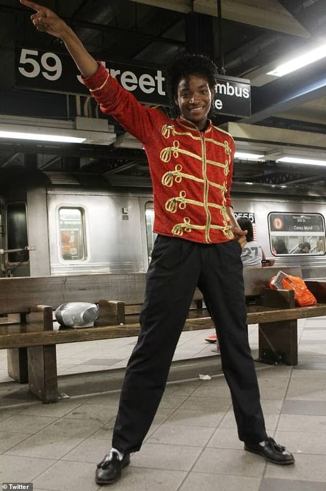 Neely, seen here, died on the floor of the Manhattan-bound F train in Manhattan after Penny put him in a chokehold for six minutes to prevent him from threatening commuters