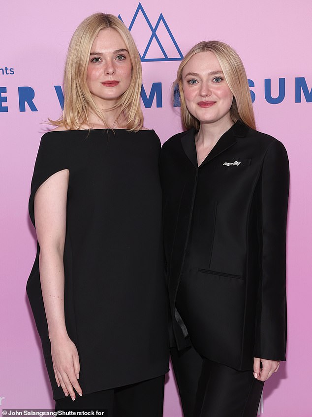 Dakota, 30, and Elle, 26, coordinated in chic all-black outfits for the occasion, which took place at the Maybourne Hotel.