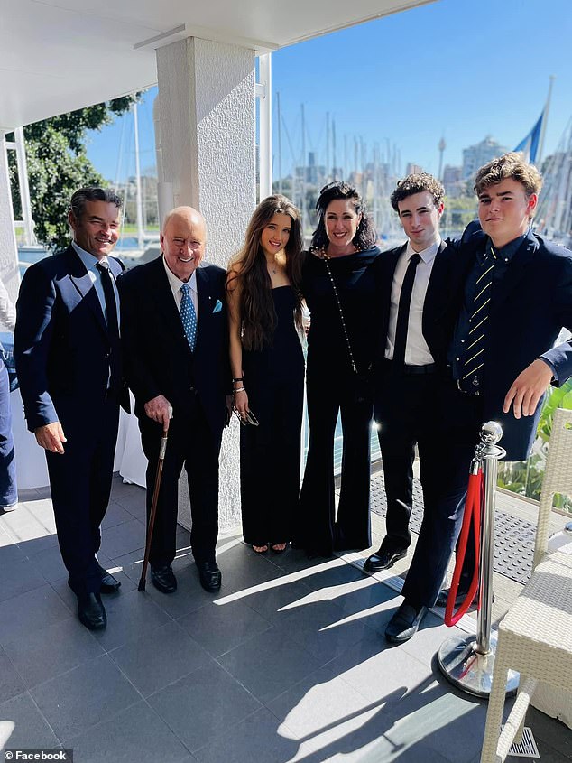 Alan Jones had been quietly caring for his ailing older brother, who died aged 85 on September 8, for much of last year. He is pictured at the Cruising Yacht Club in Rushcutters Bay after the funeral of a family friend on August 27.