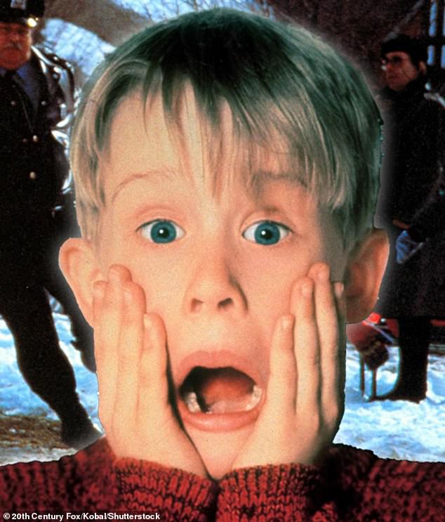 Macaulay (pictured) became a star at the age of 11 in the 1990 comedy, playing a child who was alone in the house when two robbers, played by Joe Pesci and Daniel Stern, arrived.