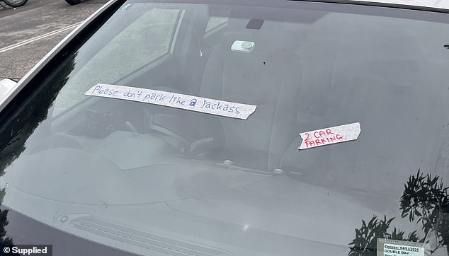 One of the messages implores motorists to stop parking 'like an idiot'