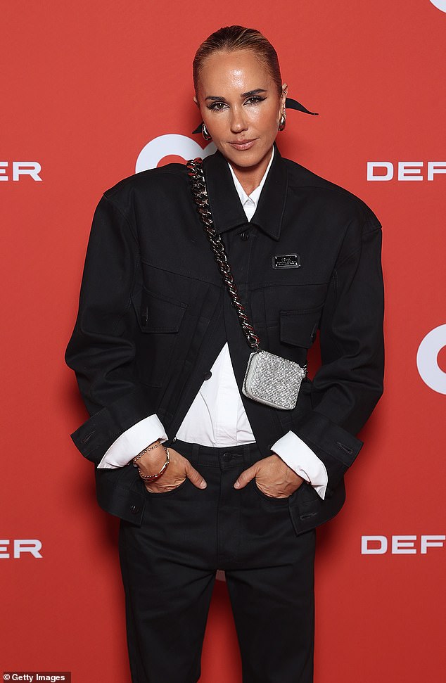 PE Nation co-founder Pip Edwards opted for an androgynous look on the night. in the photo