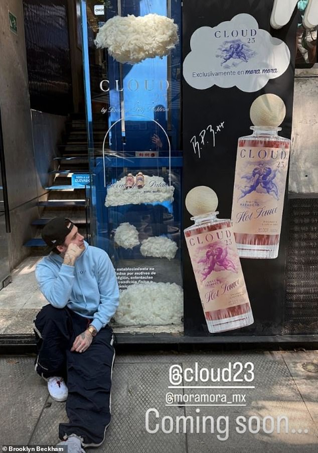 Brooklyn also took to her Instagram Stories and revealed that she is currently in Mexico promoting her Cloud23 hot sauce.