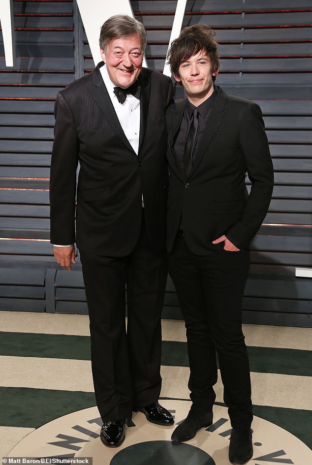 Stephen and Elliott, 30 years his junior, married in January 2015, just 10 days after announcing their engagement (pictured at the 2017 Vanity Fair Oscar Party).