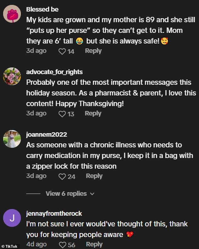 In the comments section of her video, many users praised her for the warning and even shared their own stories.