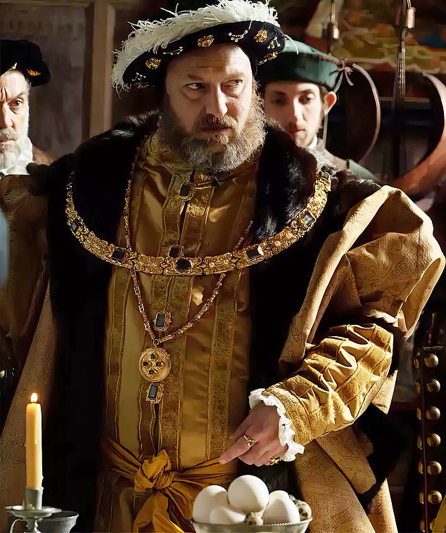 The actor made the surprising confession on Jimmy Kimmel Live on Tuesday while talking about transforming into his latest roles: Henry VIII in Firebrand (pictured) and Terry Husk in The Order.