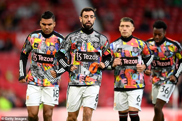 In previous seasons, United have worn the shirt to show their support for the LGBT community.