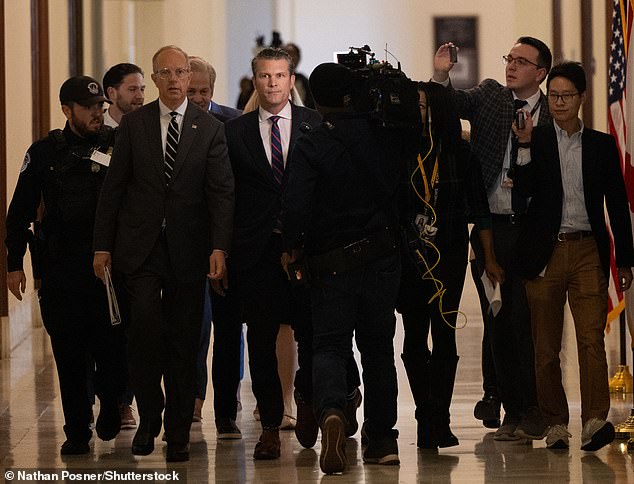 Hegseth was harassed by members of the press when he met with senators at the Capitol on Monday and Tuesday and was harassed with questions about reports that he drank too much on the job.