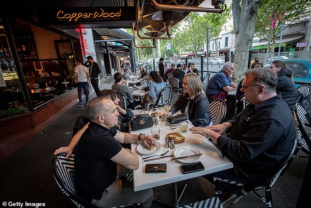 Andrews' latest ban is a negative sign for his hopes of dining out in Melbourne, given that Dimattina's family owns and has owned several restaurants in the city, including along the famous Lygon Street district (pictured by stock above).