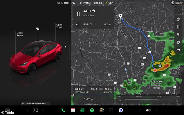 You can check the weather at your destination thanks to a new precipitation overlay feature added to maps, which tracks live weather data and projects it onto your map in the form of weather radar.