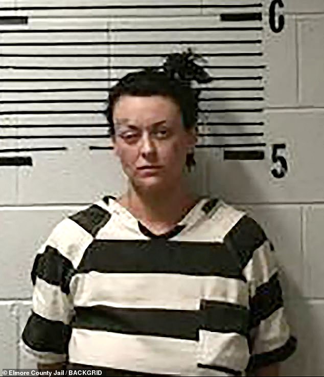 Kelley has prior convictions in Tennessee, where his mother's music career is centered, for methamphetamine production, evading arrest and driving while intoxicated. (Pictured: Kelley in an April 2024 mugshot taken after she was arrested in Millbrook, Alabama)