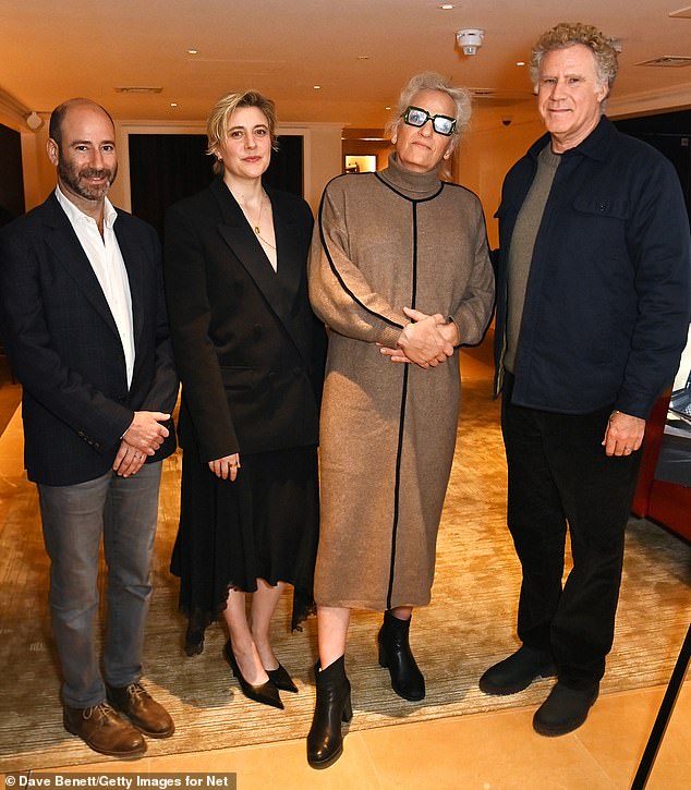 From left to right: Rafael Marmor, Greta Gerwig, Harper Steele and Will Ferrell