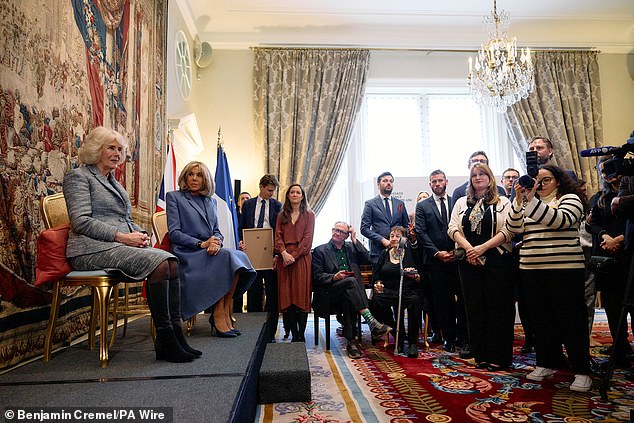 At today's ceremony, Camilla and Brigitte were introduced to the judges and shortlisted authors.