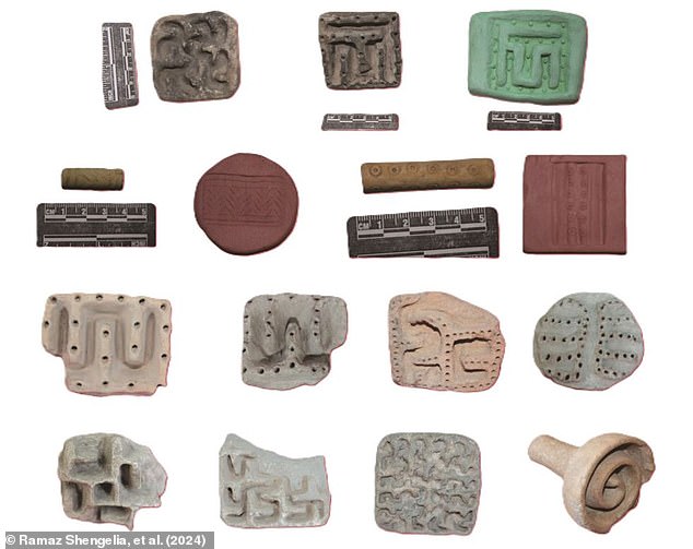 The most similar writing is that found on seals (pictured) used by officials in pre-Christian Georgia around the 4th millennium BC. The authors say this could connect the tablet to the lost language known as Colchian runes.