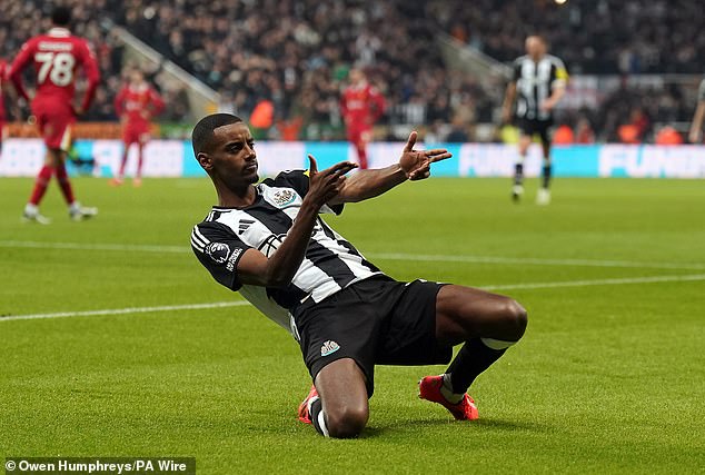 Newcastle started better, when Alexander Isak fired in from outside the area.