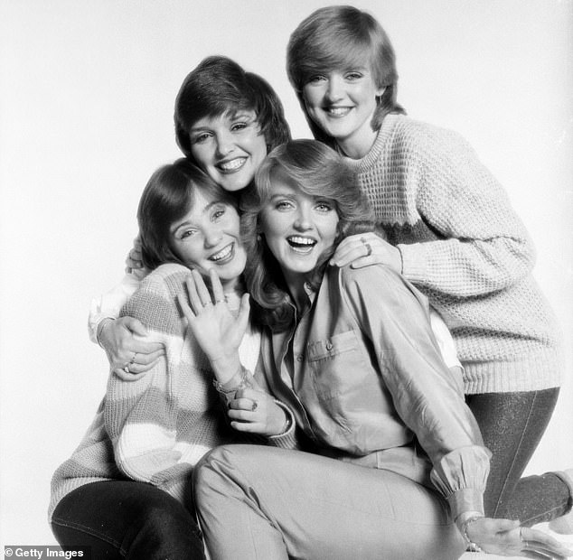 Linda's sisters also have a history of cancer; she, Colleen and Anne received diagnoses (from right: Maureen, Bernie, Linda and Colleen Nolan).