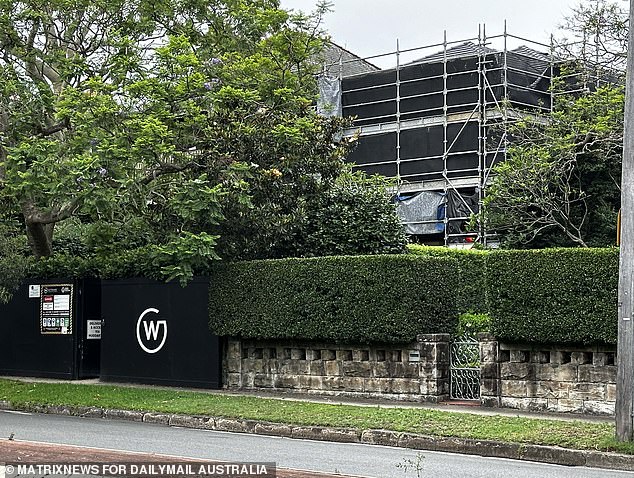 CommBank boss Matt Comyn's mansion remains covered in scaffolding as he invests almost $1 million to give the historic home in Sydney's Randwick a major facelift.