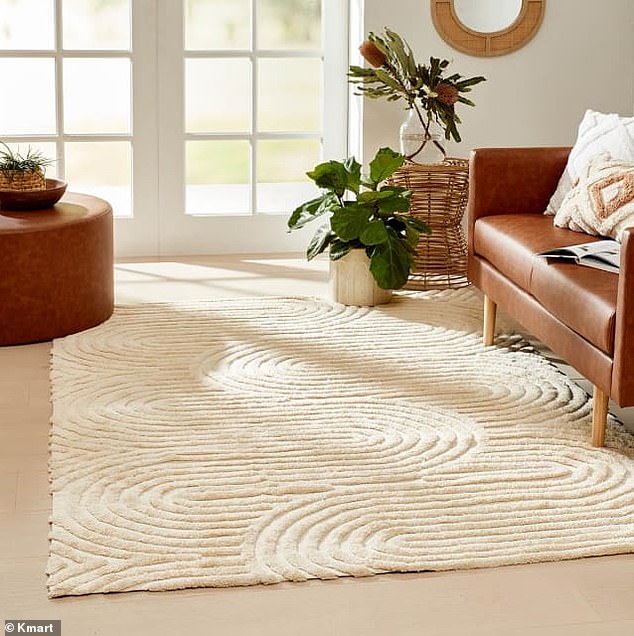 Annabelle, from Sydney, was furnishing her dream home with a mix of affordable and luxury purchases, but couldn't believe her eyes when she saw the Arch rug from Kmart.