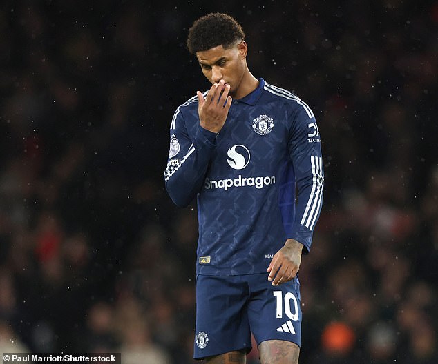 Rashford had 22 touches during his cameo but failed to make any key shots or passes.