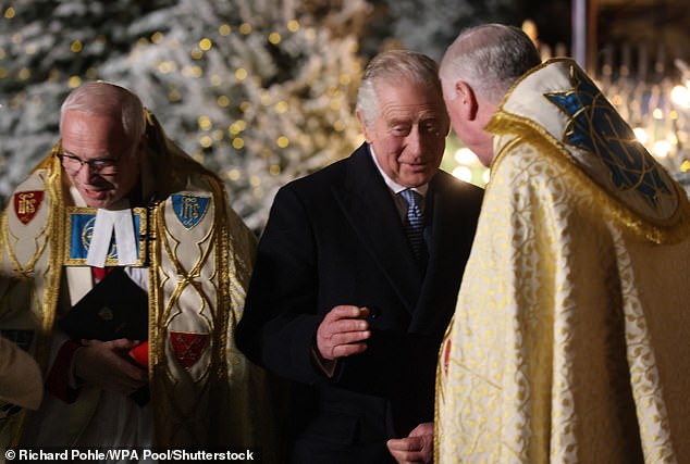 King Charles spoke during the Christmas carol service two years ago