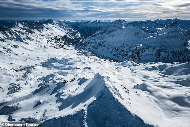 Obertauern (above) is the snowiest ski resort in Austria, with slopes best suited to beginners and intermediates.