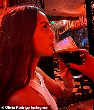 Olivia Rodrigo was spotted sipping a pint of Guinness at a bar as the drink's popularity continues to grow