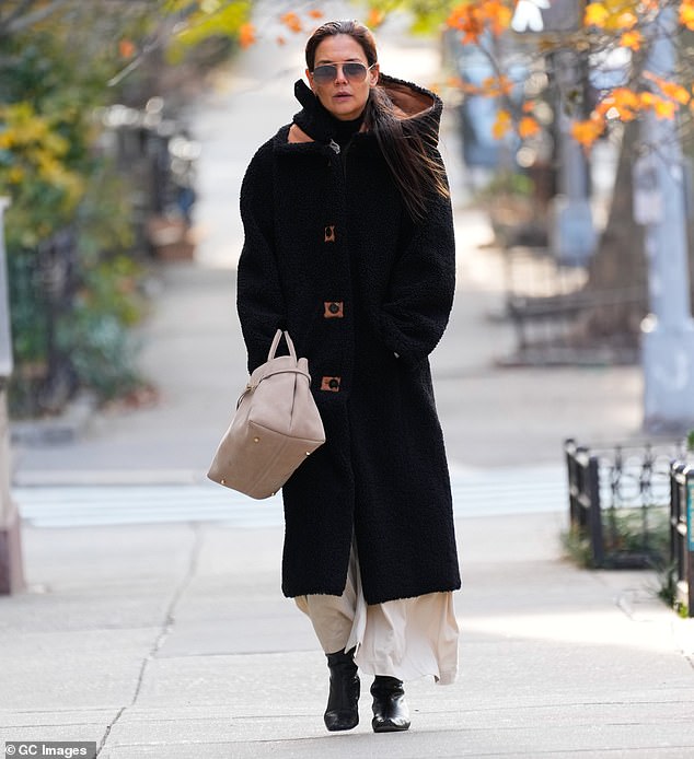 Holmes is seen on December 1 in New York City.