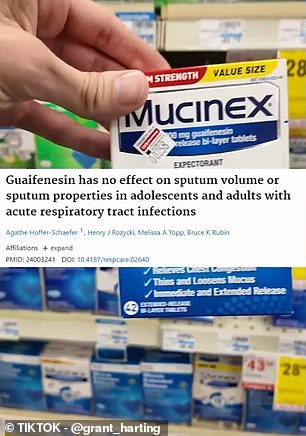 Dr. Harting also called Mucinex (here) a 'racket' and suggested a generic version or a saline nebulizer.