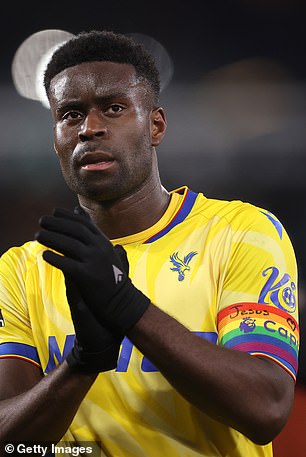 Crystal Palace defender Marc Guehi wrote 'Jesus loves You' on his armband against Ipswich