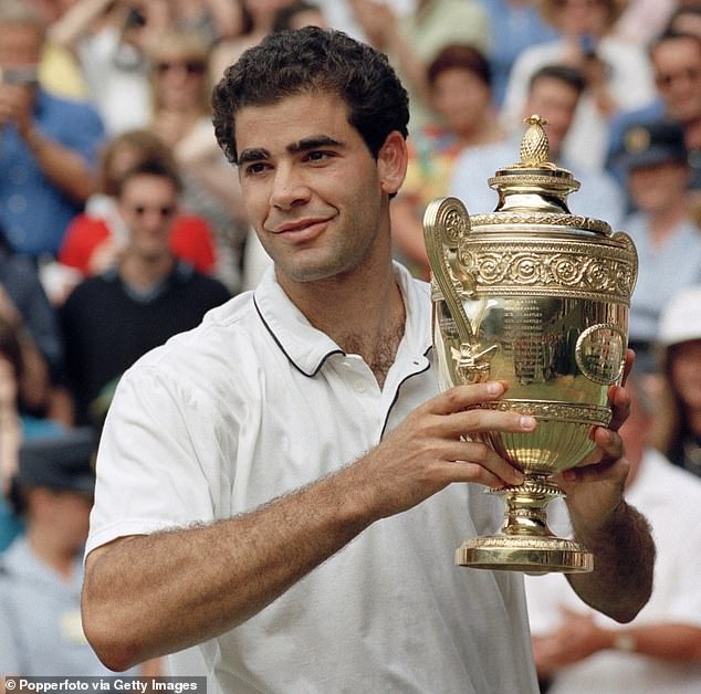 Sampras won Wimbledon seven times and also won five US Opens and two Australian Opens.