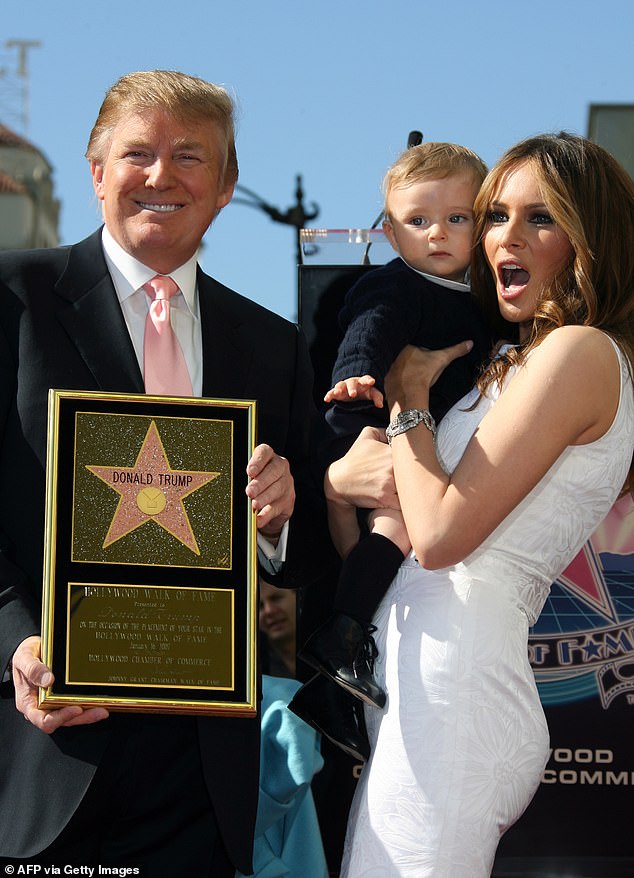 Donald and Melania welcomed Barron in 2006, and unlike the other children of the future 47th president of the United States, he stepped away from the spotlight. He is seen with his parents in 2007.