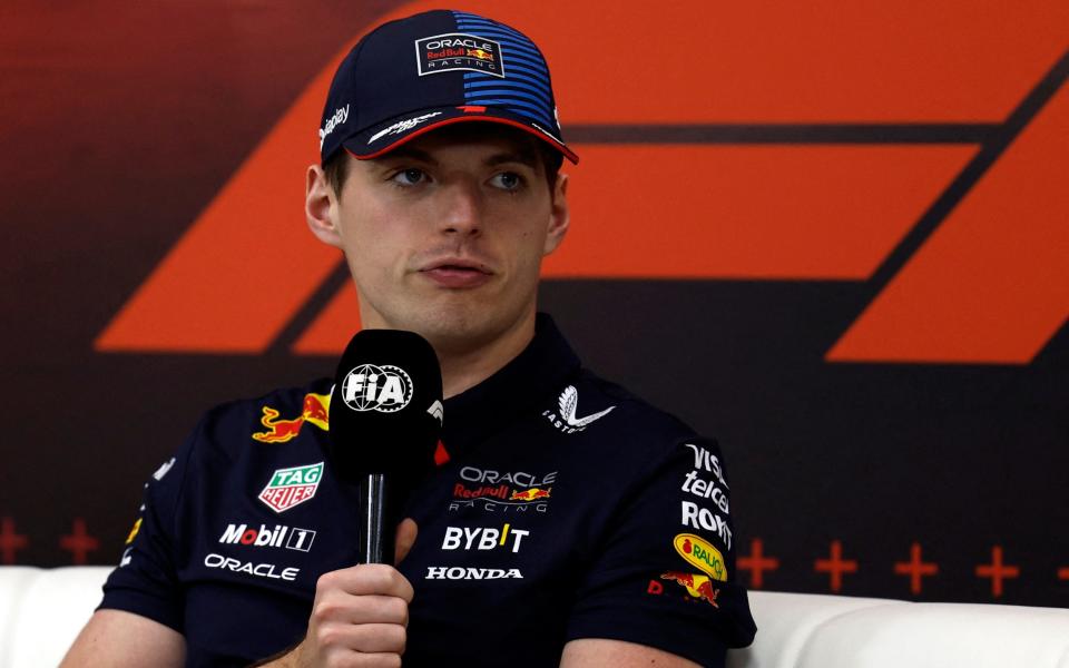 Max Verstappen in Abu Dhabi