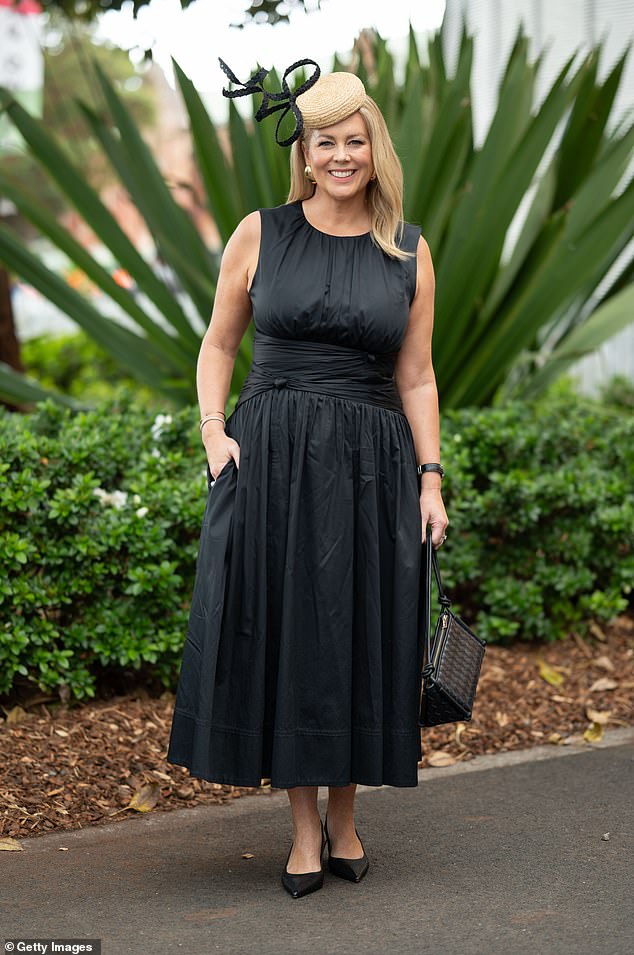 Samantha ushered in her new chapter during the 2024 racing season with her daring and glamorous outfits as she stepped out alone (pictured at Royal Randwick Racecourse).