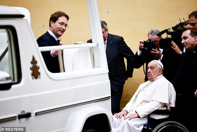 1733455236 458 The Popes new wheels His Holiness receives a G Wagon Popemobile